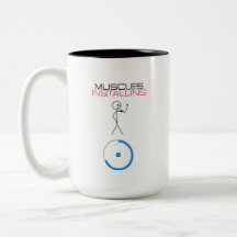 Muscles Drôle Installation De Café Cup