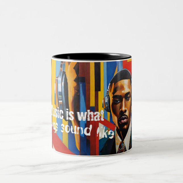 Tasse 2 Couleurs Music is What Feelings Sound Like (Centre)