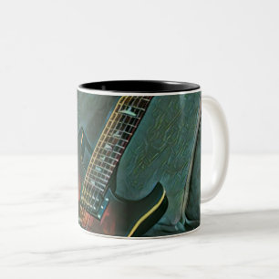 Tasse 2 Couleurs musicien guitare amoureux cadeau