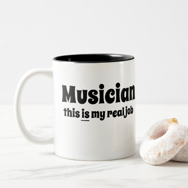 Tasse 2 Couleurs Musique (Avec donut)
