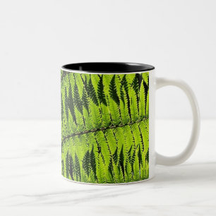 Tasse 2 Couleurs Musique à feuilles vertes