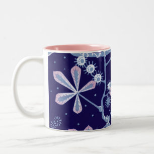 Tasse 2 Couleurs Musique à fleurs de gelée Damask