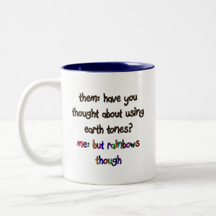 Tasse 2 Couleurs Musique arc-en-ciel