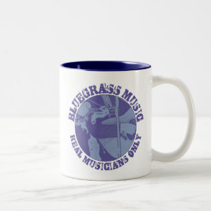 Tasse 2 Couleurs Musique Bluegrass Musique Réelle Musicienne Seule