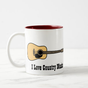Tasse 2 Couleurs Musique country