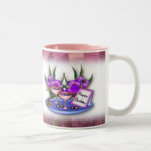 Tasse 2 Couleurs Musique d'anniversaire