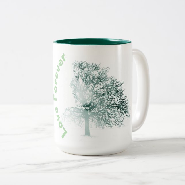 Tasse 2 Couleurs Musique d'arbre pour femmes (Devant droit)