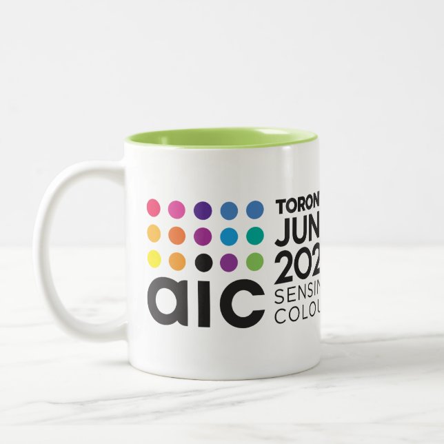 Tasse 2 Couleurs Musique de bloc de couleur (Gauche)
