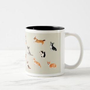 Tasse 2 Couleurs Musique de Corgi