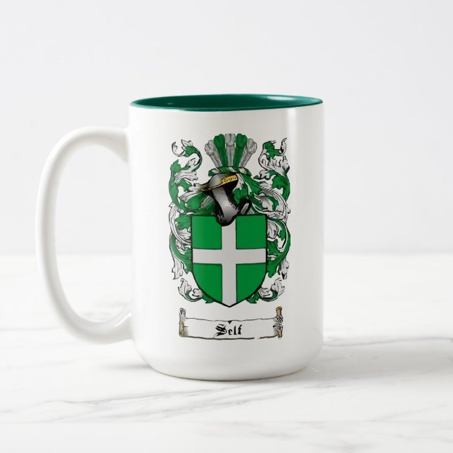 Tasse 2 Couleurs Musique de crête de famille (Gauche)