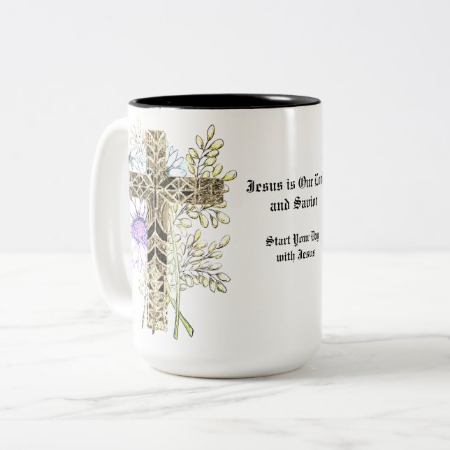 Tasse 2 Couleurs Musique de dévotion (Devant gauche)