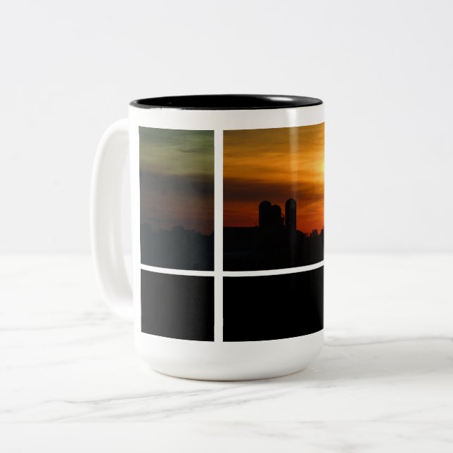 Tasse 2 Couleurs Musique de ferme Sunset (Devant gauche)