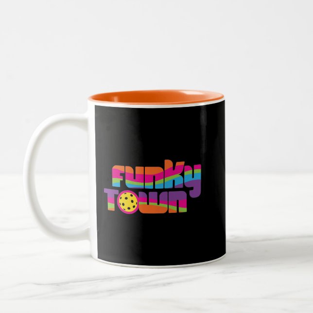 Tasse 2 Couleurs Musique de Funky Town (Gauche)