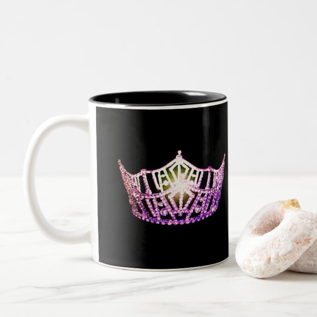 Tasse 2 Couleurs Musique de la Couronne orchidée à l'américaine Mis (Avec donut)