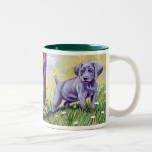 Tasse 2 Couleurs Musique de marionnettes de Weimaraner