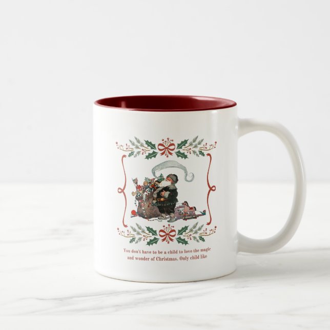 Tasse 2 Couleurs Musique de Noël (Droit)