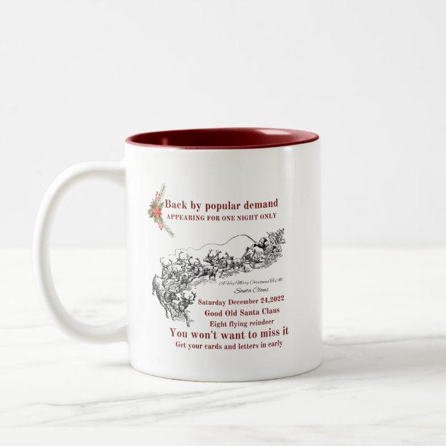 Tasse 2 Couleurs Musique de Noël (Gauche)