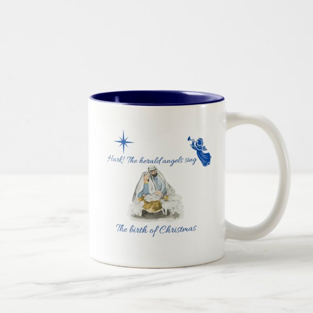 Tasse 2 Couleurs Musique de Noël (Droit)