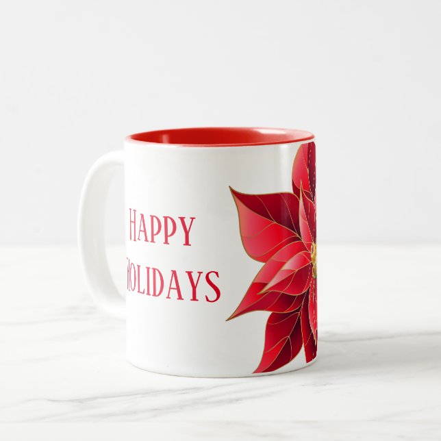 Tasse 2 Couleurs Musique de Noël (Devant gauche)