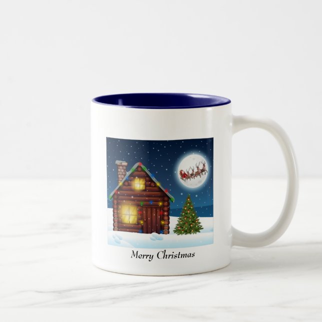 Tasse 2 Couleurs Musique de Noël (Droit)
