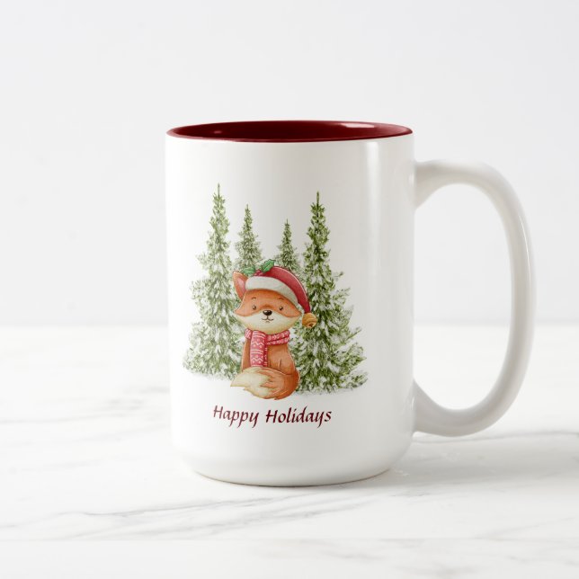 Tasse 2 Couleurs Musique de Noël (Droit)