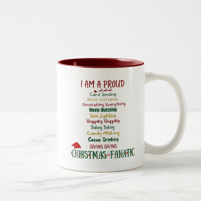 Tasse 2 Couleurs Musique de Noël (Droit)