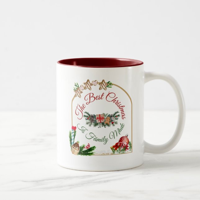 Tasse 2 Couleurs Musique de Noël (Droit)