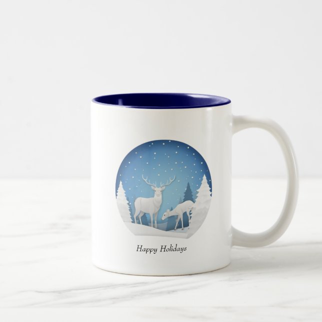 Tasse 2 Couleurs Musique de Noël (Droit)