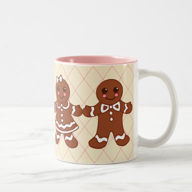 Tasse 2 Couleurs Musique de pain d'épices (Droit)