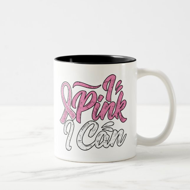 Tasse 2 Couleurs Musique de sensibilisation au cancer du sein (Droit)