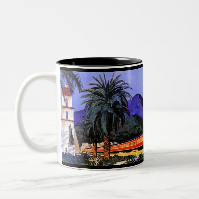 Tasse 2 Couleurs Musique de train du Pacifique Sud (Gauche)
