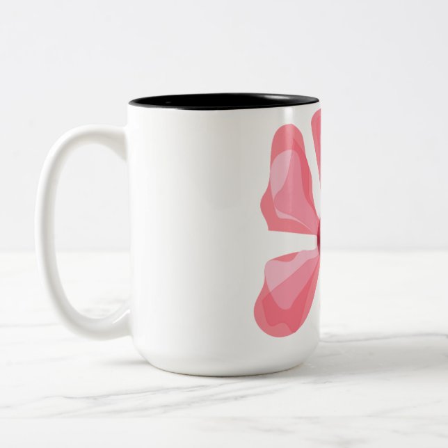 Tasse 2 Couleurs Musique d'élégance florale (Gauche)
