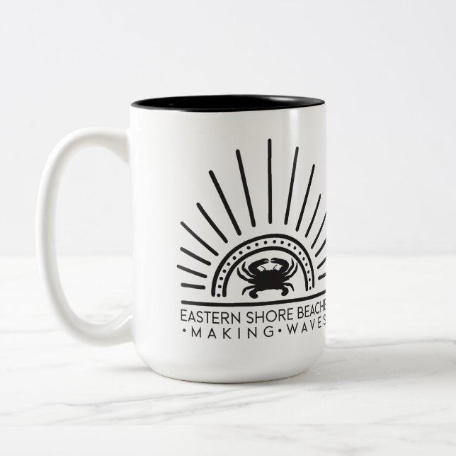 Tasse 2 Couleurs Musique des plages de la côte Est (Gauche)