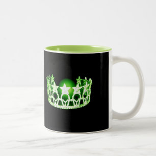 Tasse 2 Couleurs Musique d'honneur au concours vert de Miss USA