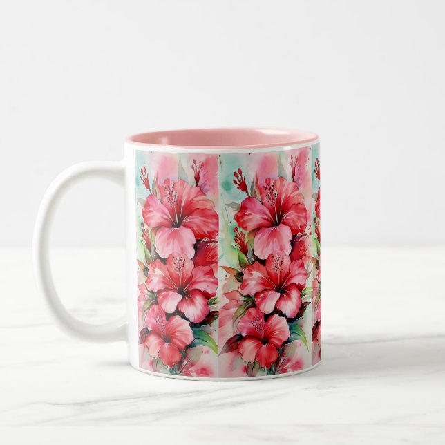 Tasse 2 Couleurs Musique d'impression personnalisée élégante (Gauche)