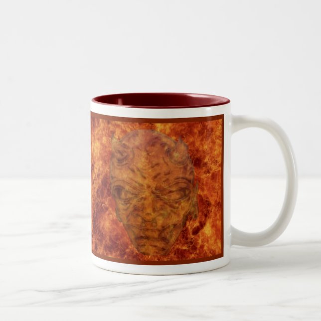 Tasse 2 Couleurs Musique du démon du feu (Droit)