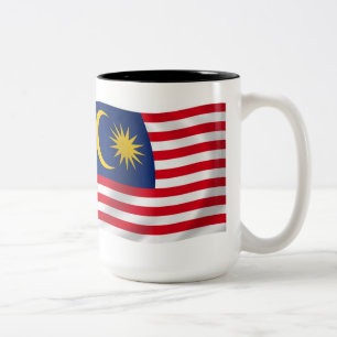 Tasse 2 Couleurs Musique du drapeau malaisien
