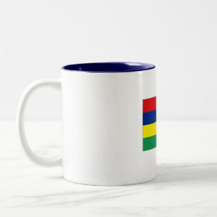 Tasse 2 Couleurs Musique du drapeau mauricien