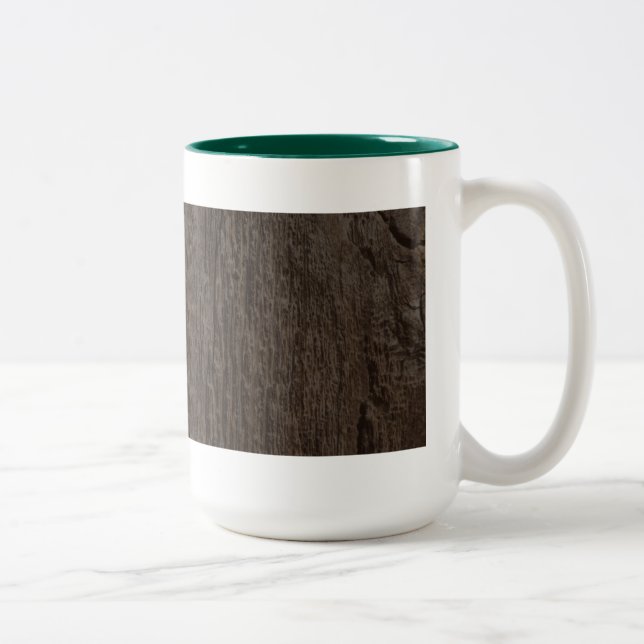 Tasse 2 Couleurs Musique en bois foncé (Droit)