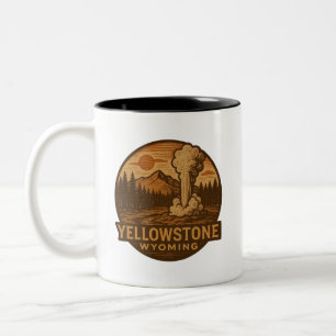 Tasse 2 Couleurs Musique en céramique du parc national Yellowstone