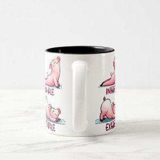 Tasse 2 Couleurs Musique en céramique Inhale Exhale