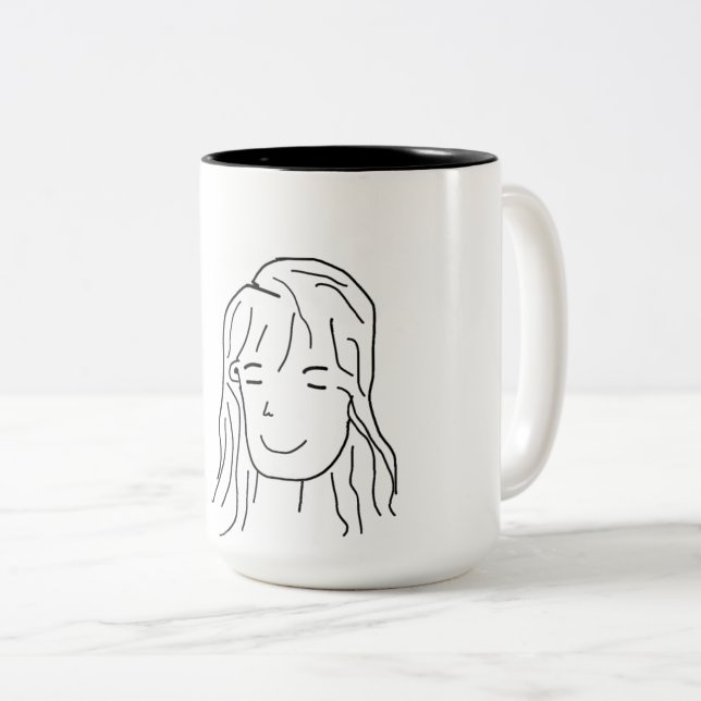 Tasse 2 Couleurs Musique esthétique en couple (Devant droit)