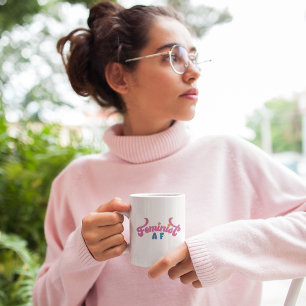Tasse 2 Couleurs Musique féministe AF