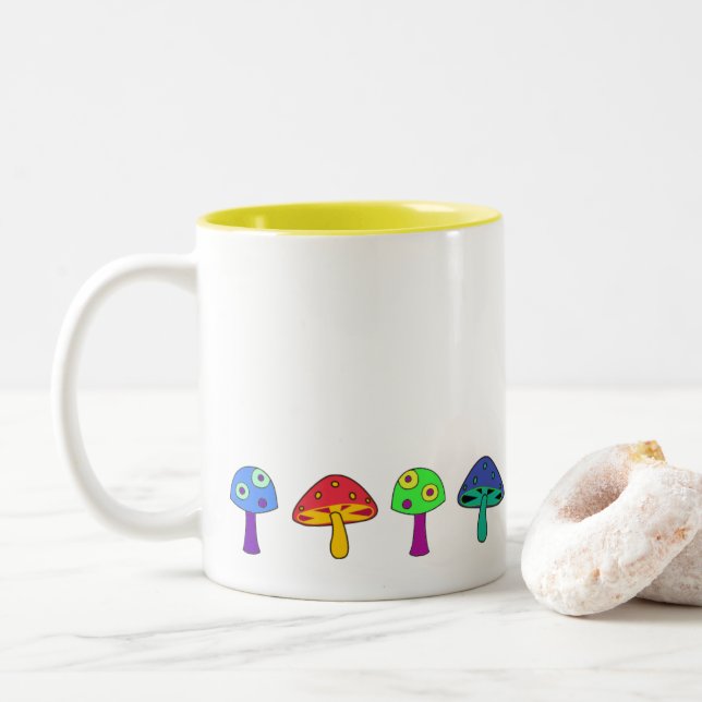 Tasse 2 Couleurs Musique funky (Avec donut)