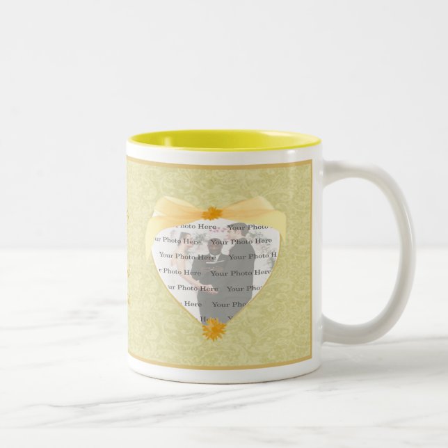 Tasse 2 Couleurs Musique jaune (Droit)