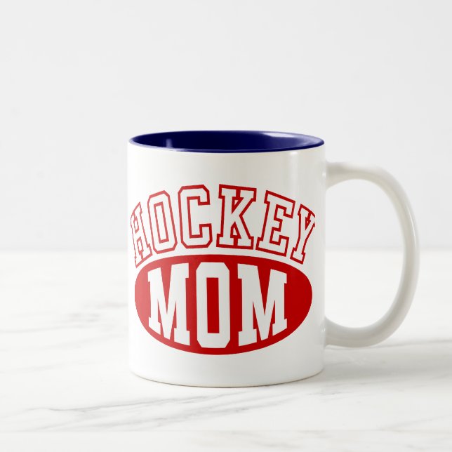 Tasse 2 Couleurs Musique maman de hockey (Droit)