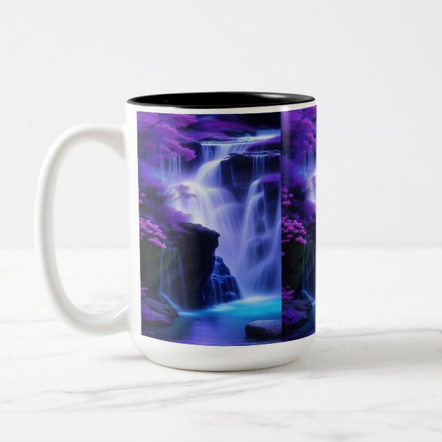 Tasse 2 Couleurs Musique Mountain Jharna Natural Design (Gauche)