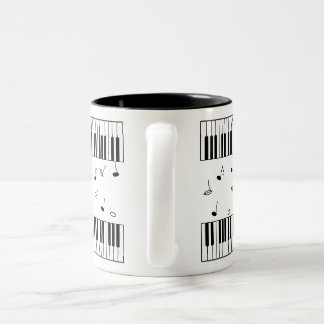 Tasse 2 Couleurs Musique pianiste
