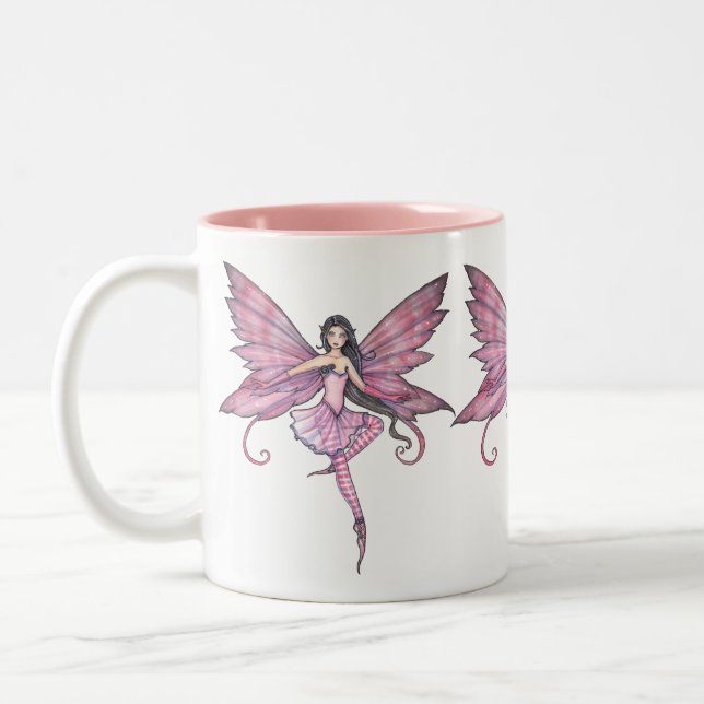 Tasse 2 Couleurs Musique poilue rose (Gauche)