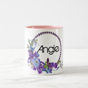 Tasse 2 Couleurs Musique rose violet